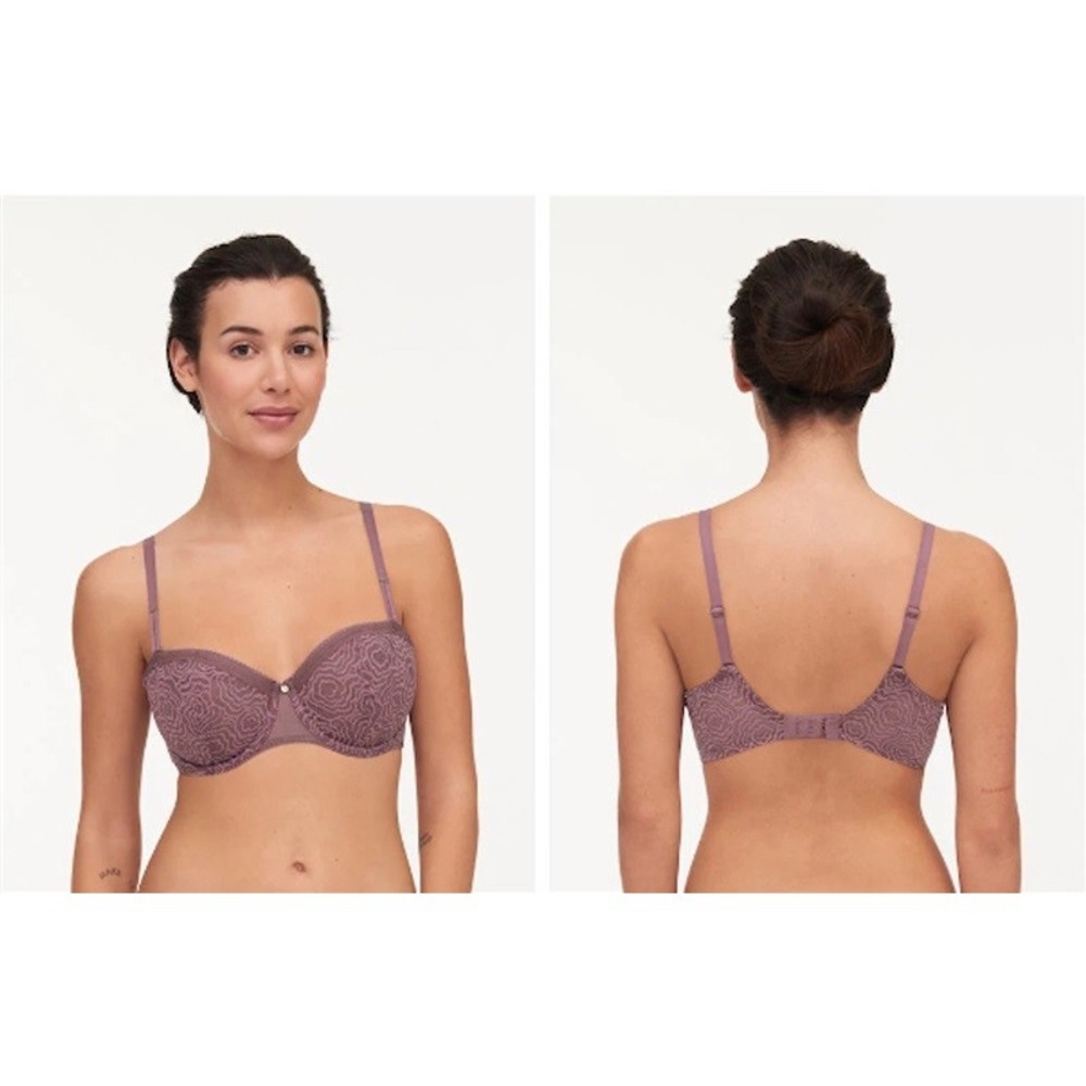 NWT Chantelle 32DDD C Jolie Demi Bra 13B5 Purple 115564